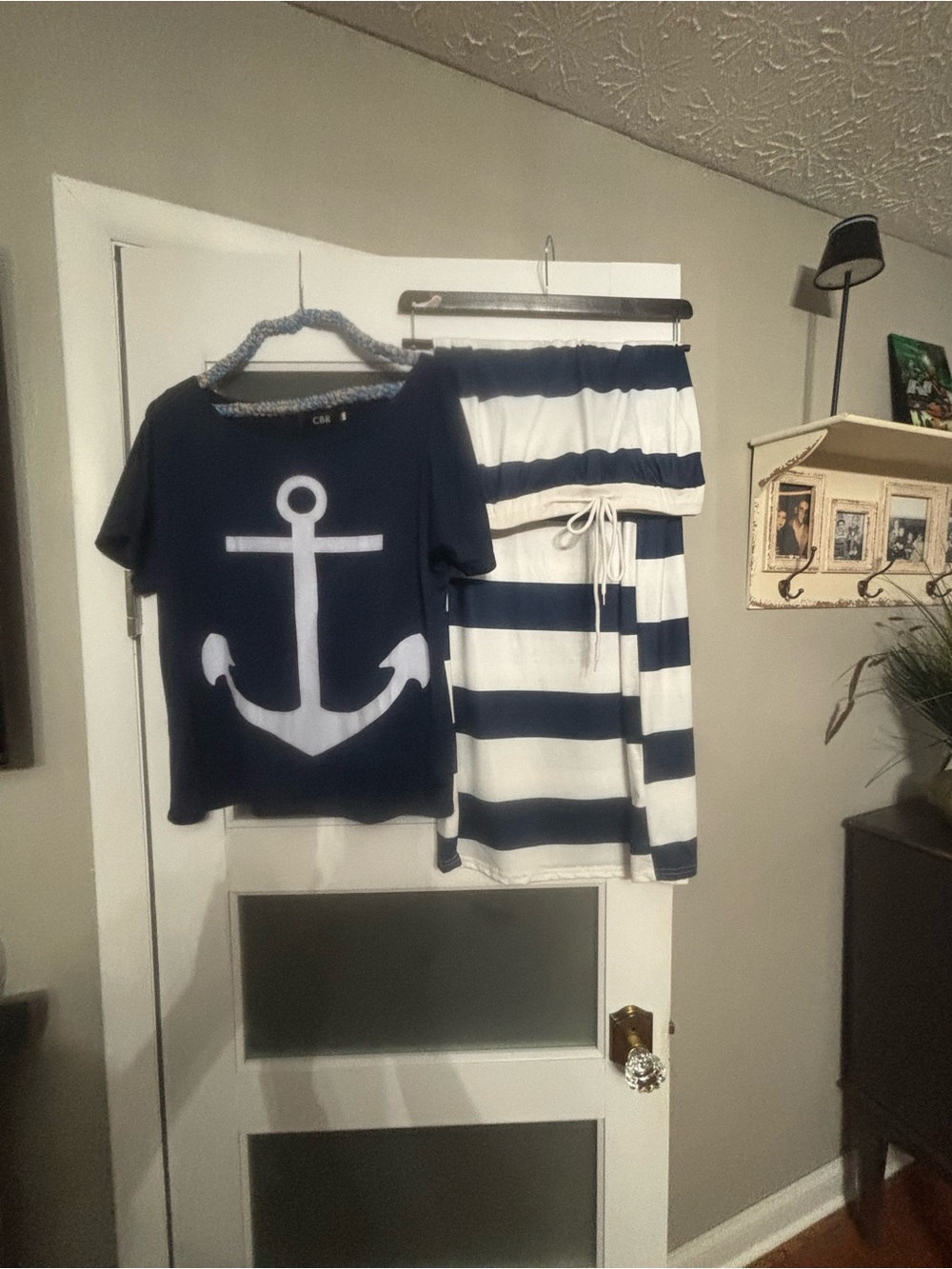 Navy Anchor women’s maxi skirt and top. New without tags.